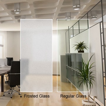 frosted tempered glass panels