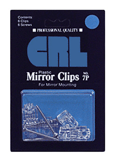 1/4 Standard Plastic Mirror Clip - Display Package