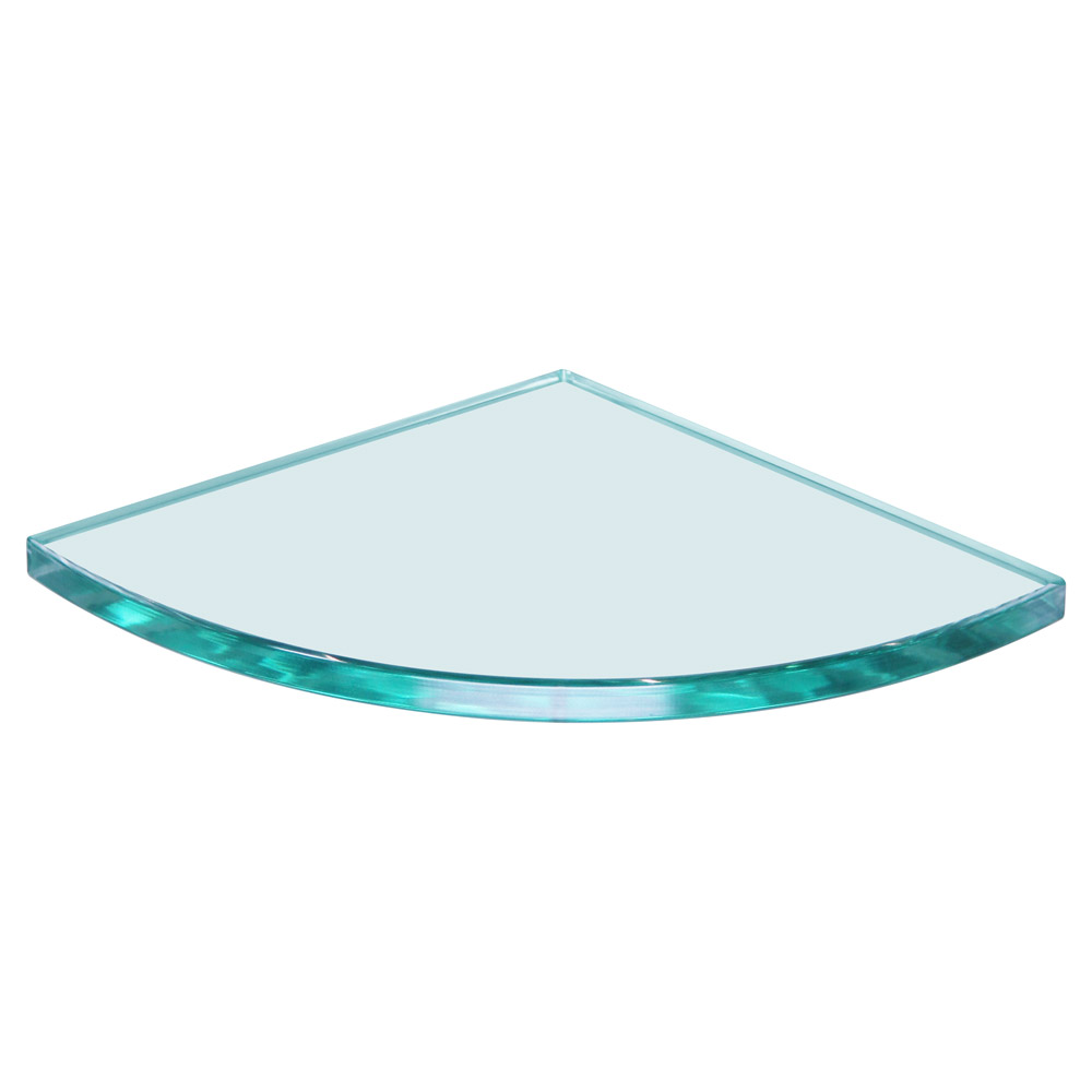 Quarter Circle Glass Shelf 6 x 6