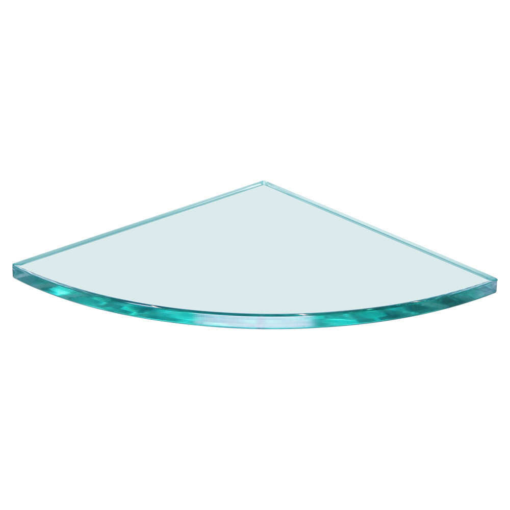 Quarter Circle Glass Shelf 8 x 8