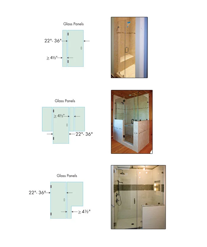 Shower Enclosure, Bathroom Glass Door Size